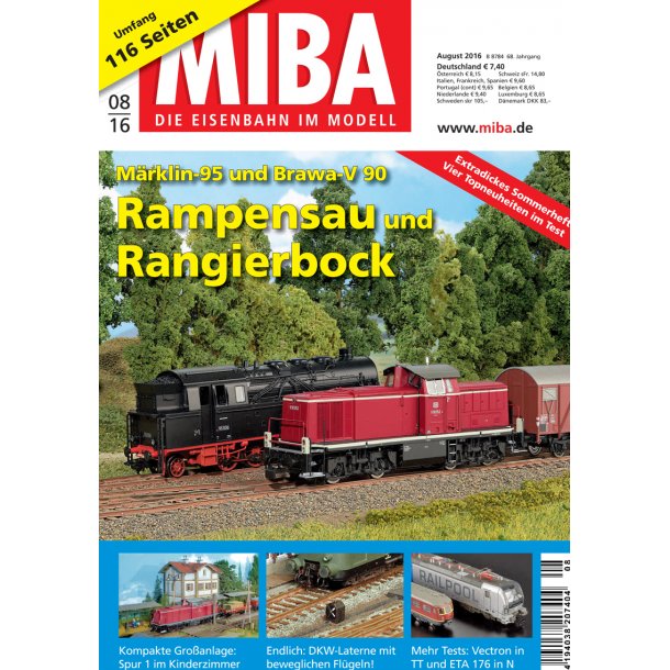 MIBA Die Eisenbahn Im Modell August 2016