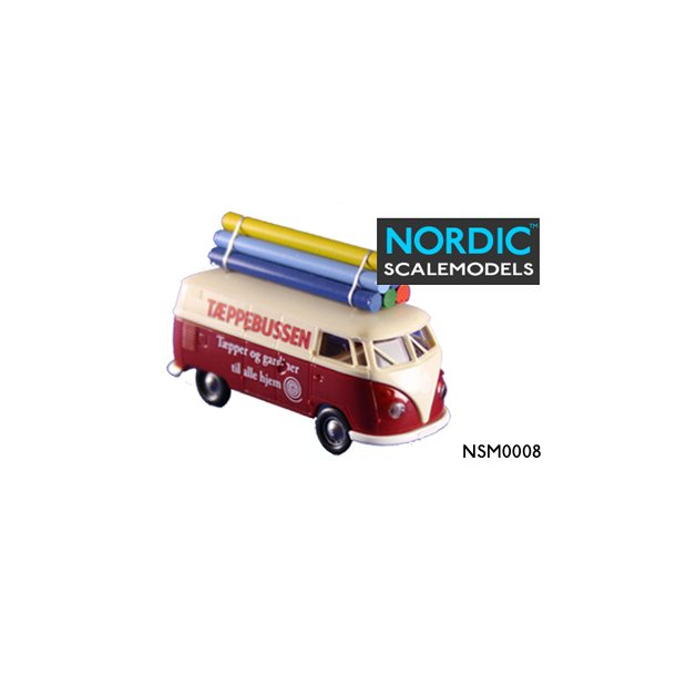 Nordic Scalemodels 0008 Dansk varevogn T&aelig;ppebussen &ndash; VW T1b &ndash; str. H0 1:87